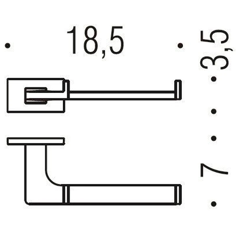 Держатель туалетной бумаги Colombo Design Look B1608.HPS1 Нержавеющая сталь
