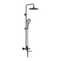 Душевая система Belz B813-3 B24813-3 цвет Оружейная сталь
