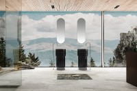 Раковина Abber Kristall 45 AT2701Onyx Черная полиэфирная смола напольный