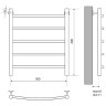 Водяной полотенцесушитель Melodia della vita Classica Eco 50x60 П5 MTRCO5060 Полированная сталь