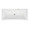 Акриловая ванна Excellent Heaven Slim 170x75 WAEX.HEV17S.ULTRA.GL цвет Белый с гидромассажем форсунки Золото