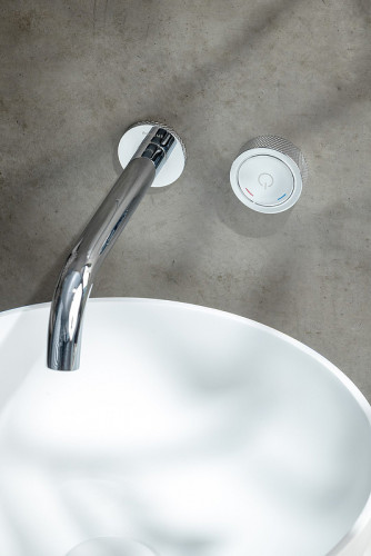 Смеситель для раковины Boheme Tech 158/2-CR Хром латунь встраиваемый