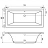 Акриловая ванна Berges Tari 170x80 050030 без гидромассажа