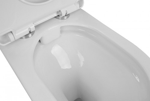 Унитаз компакт Azario Fretta AZ-1223 цвет Белый с бачком и сиденьем Микролифт