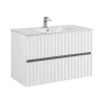 Тумба под раковину Art&Max Elegant 100 AM-ELEGANT-1000-2C-SO-BM-LED подвесная цвет Белый матовый