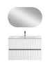Тумба под раковину Art&Max Elegant 100 AM-ELEGANT-1000-2C-SO-BM-LED подвесная цвет Белый матовый