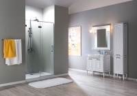 Зеркало Aquanet Паола 90 181769 Белое серебро МДФ / ЛДСП, стекло