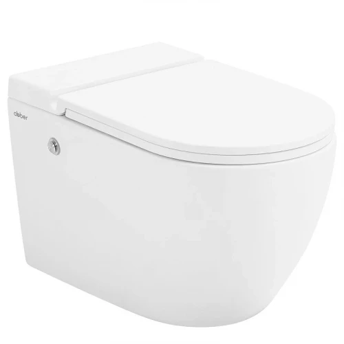 Комплект унитаза с инсталляцией Abber Bequem AC1108P-AC0101P цвет Белый с сиденьем Микролифт