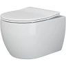 Унитаз с инсталляцией Ceramicanova Play CN3001 + WeltWasser WW Marberg 507 10000005949+10000005952 с сиденьем Микролифт с клавишей смыва Хром глянцевый