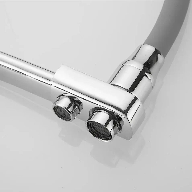 Смеситель для кухни Rose R558 цвет Хром Серый