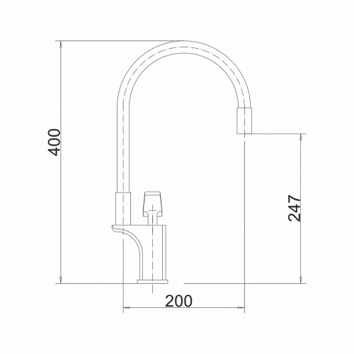 Смеситель для кухни Fashun A4081-8 цвет Белый