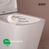 Унитаз с инсталляцией Iddis Basic BASBI02i73 с сиденьем Микролифт и Черной матовой клавишей смыва