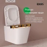 Унитаз с инсталляцией Iddis Basic BASBI02i73 с сиденьем Микролифт и Черной матовой клавишей смыва