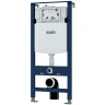 Унитаз с инсталляцией Iddis Basic BASBI02i73 с сиденьем Микролифт и Черной матовой клавишей смыва