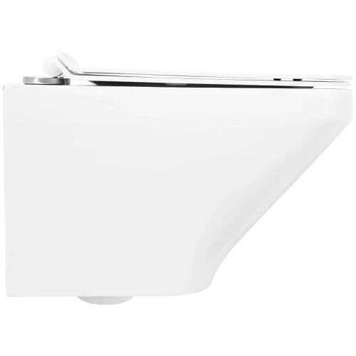 Унитаз BelBagno Sela BB3201CHR/BB3201SC подвесной Белый с сиденьем Микролифт фаянс подвесной