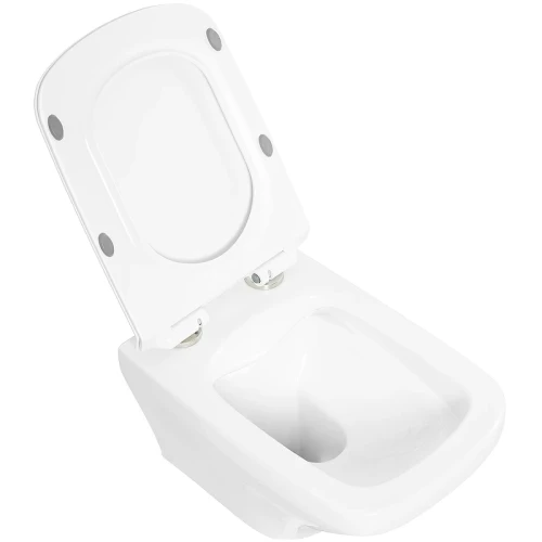Унитаз BelBagno Sela BB3201CHR/BB3201SC подвесной Белый с сиденьем Микролифт фаянс подвесной