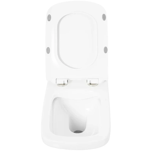 Унитаз BelBagno Sela BB3201CHR/BB3201SC подвесной Белый с сиденьем Микролифт фаянс подвесной
