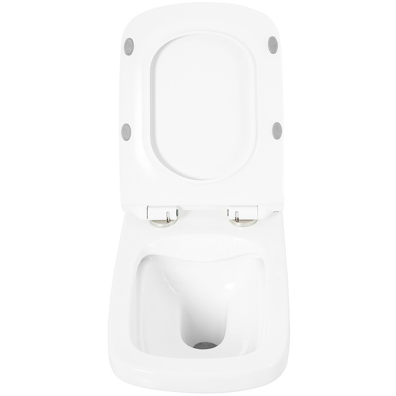 Унитаз BelBagno Sela BB3201CHR/BB3201SC подвесной Белый с сиденьем Микролифт фаянс подвесной