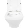 Унитаз BelBagno Sela BB3201CHR/BB3201SC подвесной Белый с сиденьем Микролифт фаянс подвесной