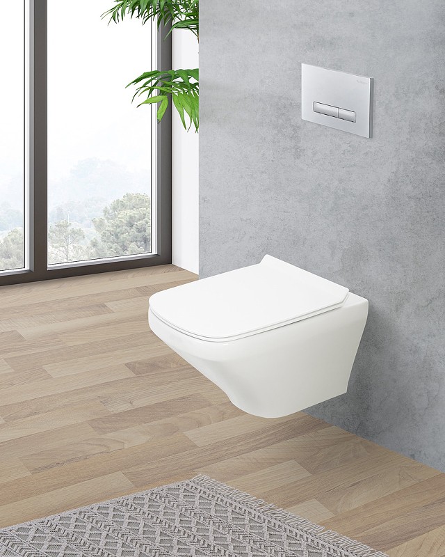 Унитаз BelBagno Sela BB3201CHR/BB3201SC подвесной Белый с сиденьем Микролифт фаянс подвесной