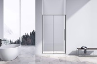Душевая дверь Vincea Slim-N 140 VDS-4SN140CLGM профиль Вороненая сталь стекло прозрачное