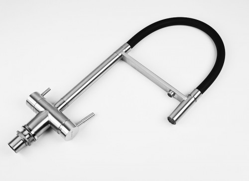 Смеситель для кухни Knotlor Infinity SS-16 цвет Матовая сталь