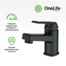 Комплект смесителей Orange OneLife P02-311b Черный нержавеющая сталь