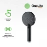 Комплект смесителей Orange OneLife P02-311b Черный нержавеющая сталь