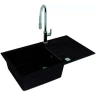 Кухонная мойка Alveus Granital Cadit 40 Carbon G91 860x500 1132031 Угольная искусственный камень (литьевой мрамор) встраиваемый