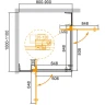 Душевой уголок Cezares Slider 110х90 SLIDER-AH-2-80/90-100/110-BR-Cr профиль Хром стекло бронзовое