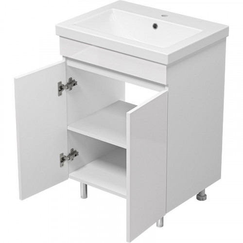 Тумба с раковиной Misty Енисей 60 УТ000009442 Белая