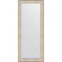Зеркало Evoform Exclusive-G Floor 205х85 BY 6336 с гравировкой в багетной раме - Виньетка серебро 109 мм стекло