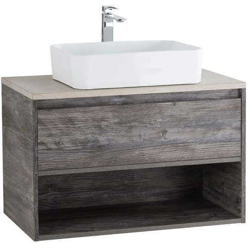 Тумба под раковину BelBagno Kraft 80 KRAFT-800-1C-SO-PP подвесная Pino Pasadena МДФ / ЛДСП