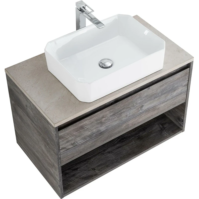 Тумба под раковину BelBagno Kraft 80 KRAFT-800-1C-SO-PP подвесная Pino Pasadena МДФ / ЛДСП