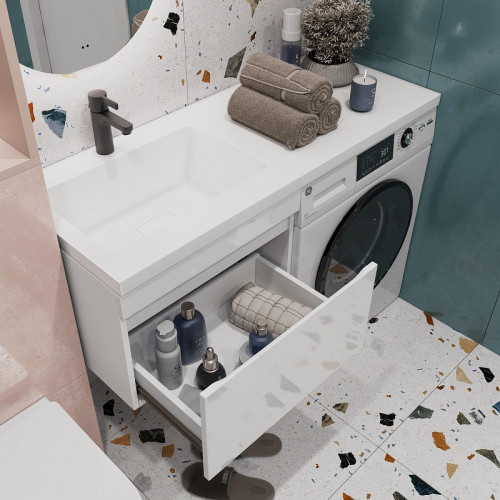 Тумба под раковину Vigo Urban 120 L 042 подвесная цвет Белый