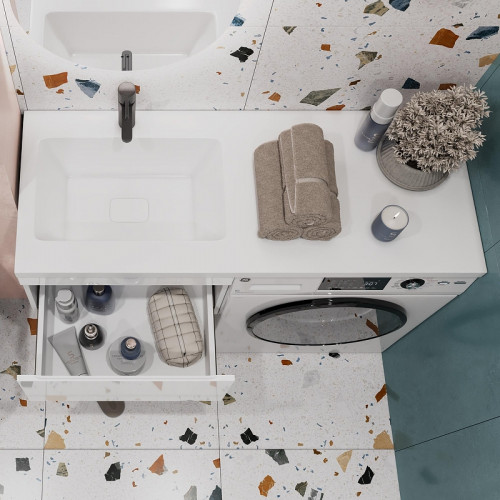 Тумба под раковину Vigo Urban 120 L 042 подвесная цвет Белый