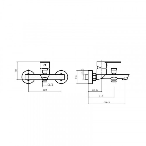 Смеситель для ванны Fashun A3283-33 цвет Голубой сапфир