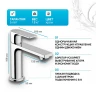 Смеситель для раковины Hansgrohe Rebris E 72557000 Хром латунь