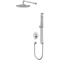 Душевая система Whitecross Y brushed nickel YSET05NIB Брашированный никель латунь встраиваемый