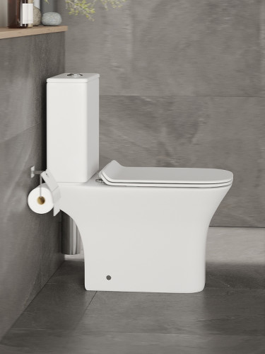 Унитаз компакт Orange C02-000W с бачком и сиденьем Микролифт фарфор напольный