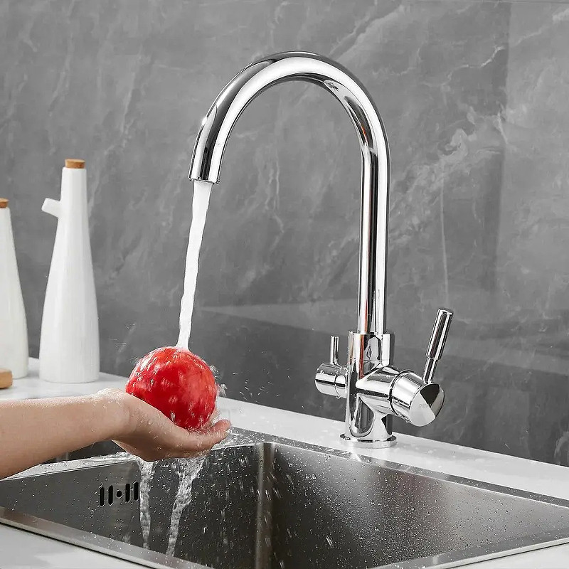 Смеситель для кухни Shevanik S168 цвет Хром