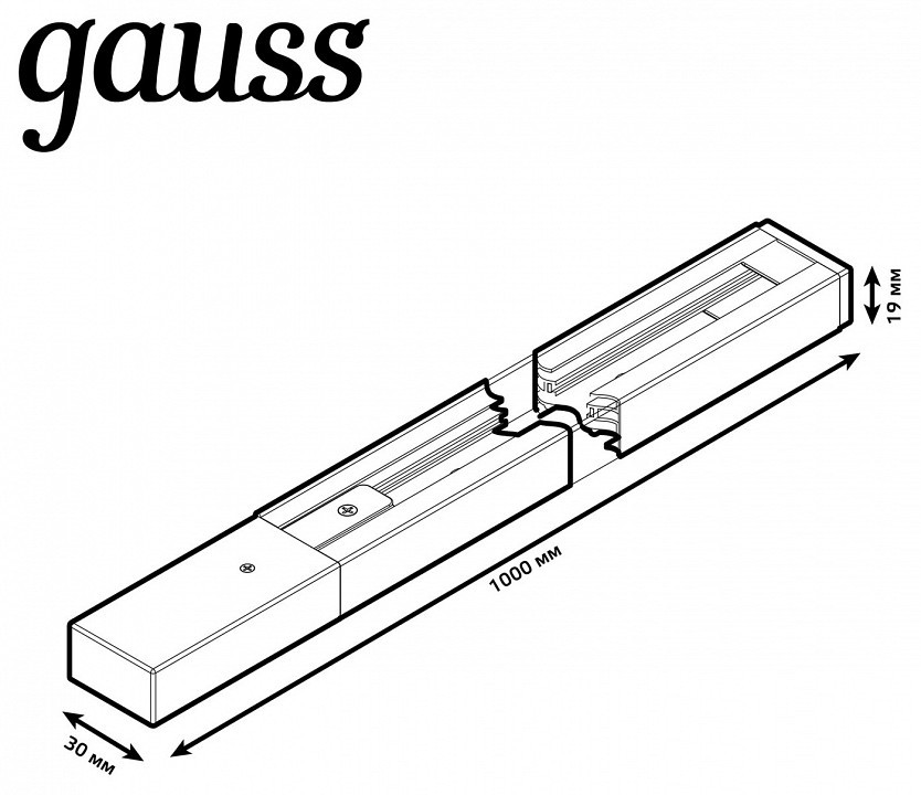 Трек накладной Gauss TR TR103