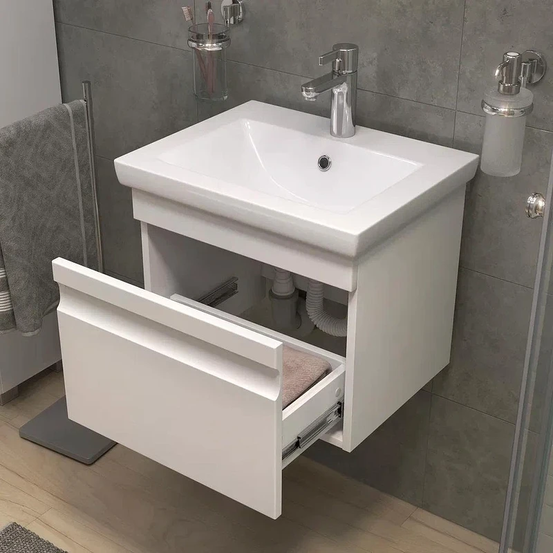 Тумба с раковиной Vigo Holly 50 038-com подвесная цвет Белый