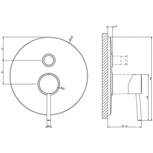Смеситель для душа Gessi Emporio Via tortona 18779#031 Хром