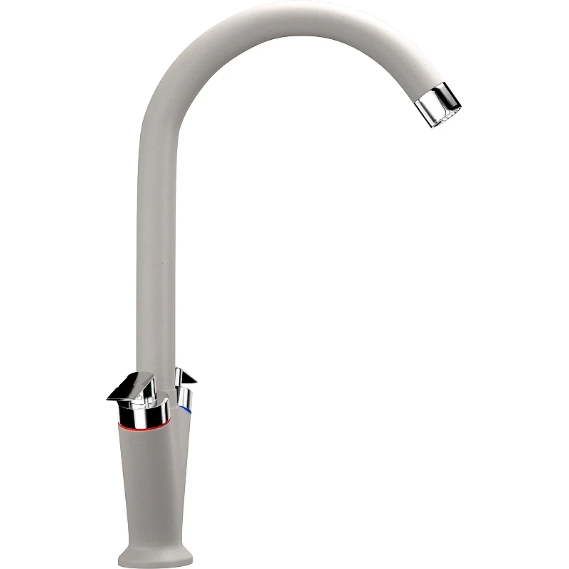 Смеситель для кухни Ulgran Classic U-011-331 Белый латунь
