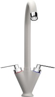 Смеситель для кухни Ulgran Classic U-011-331 Белый латунь