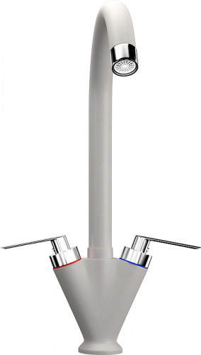 Смеситель для кухни Ulgran Classic U-011-331 Белый латунь