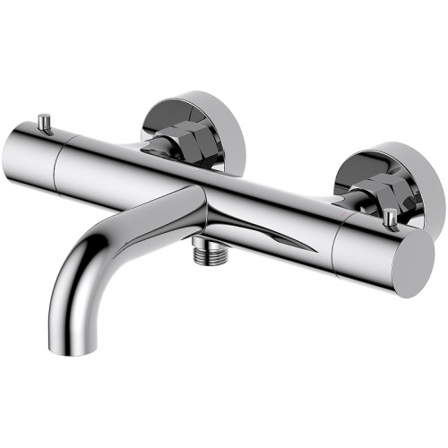 Смеситель для ванны Aquatek Европа AQ1343CR с термостатом Хром латунь на стену