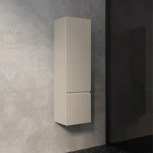 Шкаф пенал AQUAme S1 33 AQM9001BG подвесной цвет Бежевый