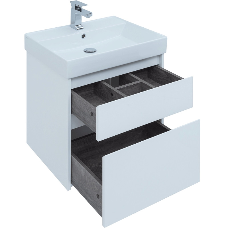 Комплект мебели для ванной Aquanet Nova Lite 60 242921 подвесной Белый МДФ / ЛДСП